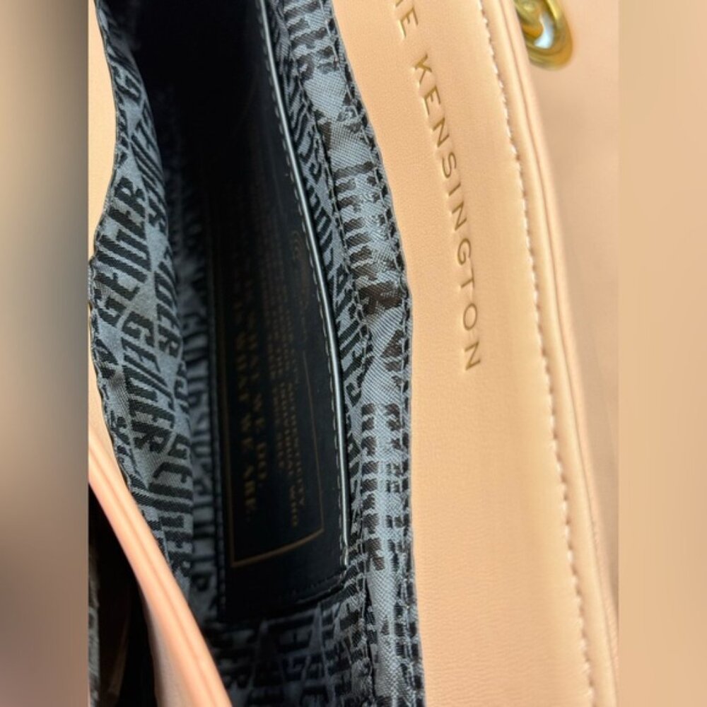 🆕 KURT GEIGER LONDON 🧿 NWOT Large Kensington Long Flap East West Bag, Peach - Picture 14 of 16